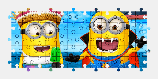 Jigsaw puzzle online minions,character,colorful