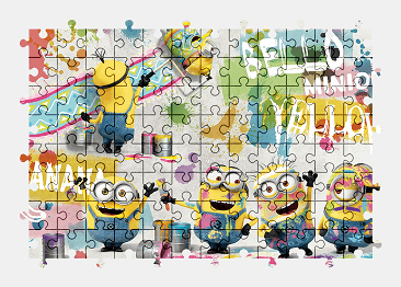 Jigsaw puzzle online minions,character,colorful