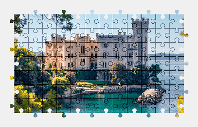 Jigsaw puzzle online castle,italy,building,architecture,colorful