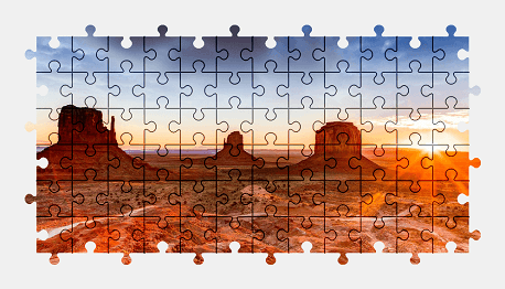 Jigsaw puzzle online monument-valley,valley,arizona,nature,colorful,usa,landscape