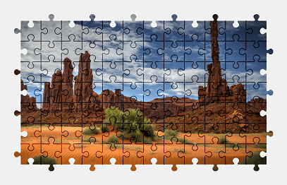 Jigsaw puzzle online monument-valley,arizona,utah,valley,landscape,colorful,usa