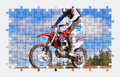 Jigsaw puzzle online motocross,motorcycle,sport,race,vehicle,colorful