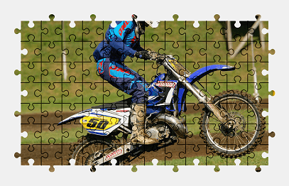 Jigsaw puzzle online motocross,racing,sport,vehicle,motorcycle