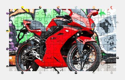 Jigsaw puzzle online motorcycle,vehicle,colorful