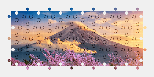 Jigsaw puzzle online mountains,japan,nature,landscape,colorful