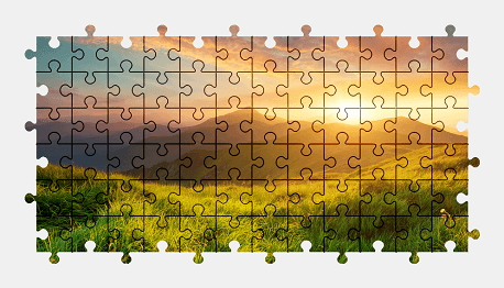 Jigsaw puzzle online mountains,landscape,nature,colorful