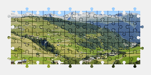 Jigsaw puzzle online mountains,landscape
