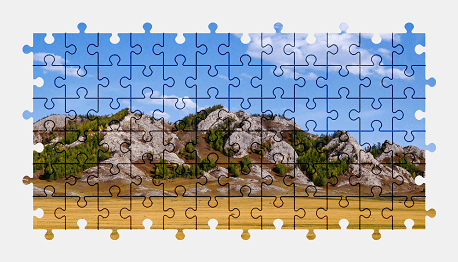 Jigsaw puzzle online mountains,landscape,nature