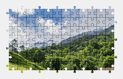 Jigsaw puzzle online mountains,landscape,nature