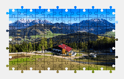 Jigsaw puzzle online mountains,landscape,colorful