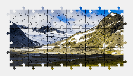 Jigsaw puzzle online mountains,colorful,nature,landscape