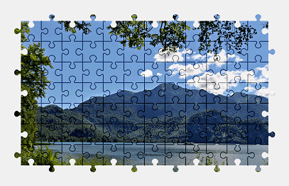 Jigsaw puzzle online mountains,landscape,colorful