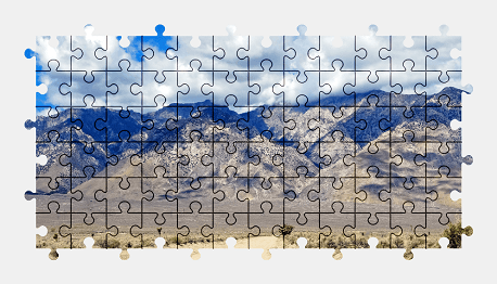 Jigsaw puzzle online mountains,california,landscape,nature