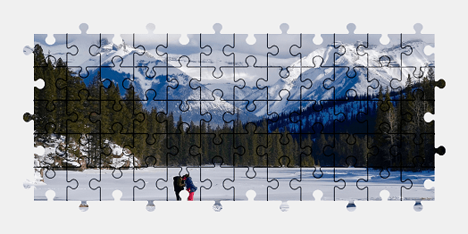 Jigsaw puzzle online mountains,winter,landscape