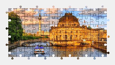 Jigsaw puzzle online museum,berlin,germany,city,building,architecture,colorful