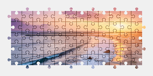 Jigsaw puzzle online beach,california,usa,sunset,nature,colorful