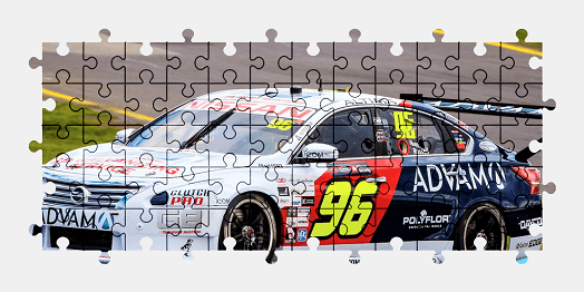 Jigsaw puzzle online nissan,sports-car,race,car,sport,colorful,vehicle