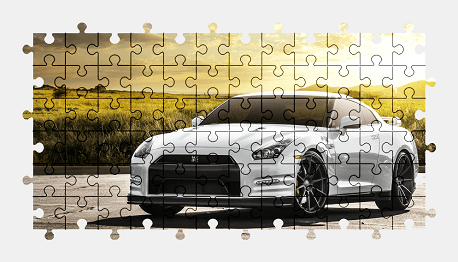 Jigsaw puzzle online nissan,car,vehicle,colorful