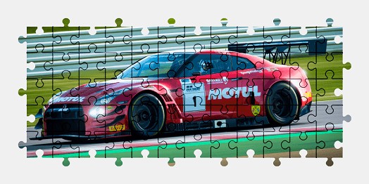 Jigsaw puzzle online nissan,gran-turismo,video-games,sports-car,colorful,car,sport,race
