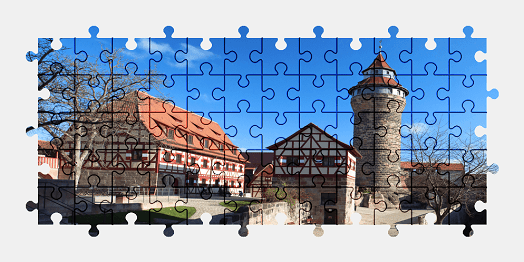 Jigsaw puzzle online castle,germany,building,architecture,colorful
