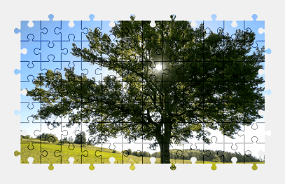 Jigsaw puzzle online oak,tree,nature,colorful