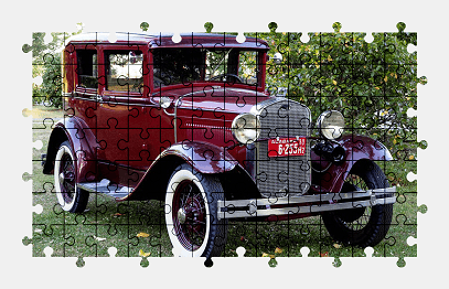 Jigsaw puzzle online vintage,old,car,ford,vehicle