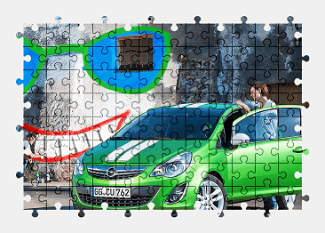 Jigsaw puzzle online opel,car,colorful,vehicle