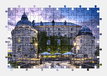 Jigsaw puzzle online castle,sweden,building,colorful,architecture