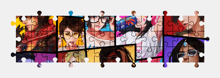 Jigsaw puzzle online overwatch,video-games,character,colorful