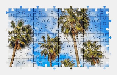 Jigsaw puzzle online palm-tree,tree,nature