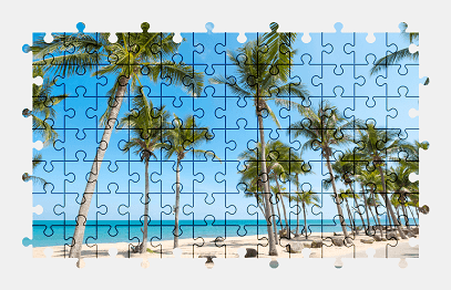 Jigsaw puzzle online palm-tree,nature,tree,tropical,colorful