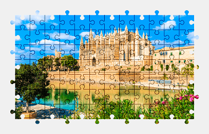 Jigsaw puzzle online cathedral,church,spain,architecture,building,colorful
