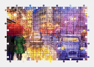 Jigsaw puzzle online paris,night,city,france,colorful,street