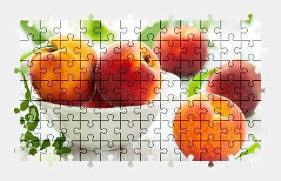 Jigsaw puzzle online peach,fruit,food,colorful