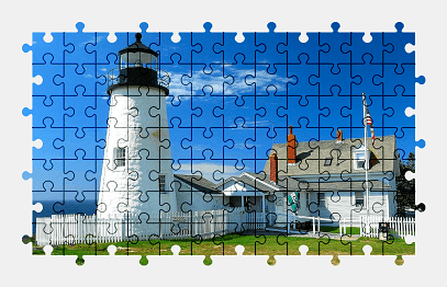 Jigsaw puzzle online lighthouse,usa,building,colorful