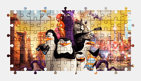 Jigsaw puzzle online movie,penguin,colorful,character