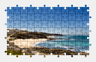 Jigsaw puzzle online beach,portugal,nature,landscape,colorful