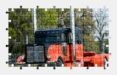 Jigsaw puzzle online peterbilt,truck,vehicle,colorful