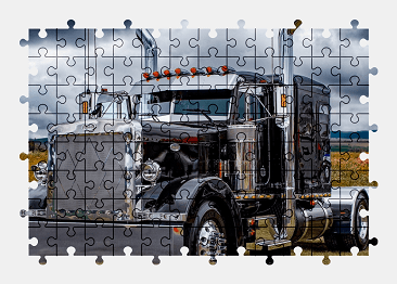 Jigsaw puzzle online peterbilt,truck,vehicle,colorful