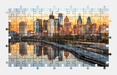 Jigsaw puzzle online city,usa,skyscraper,building,colorful