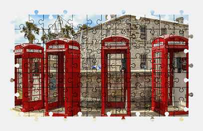 Jigsaw puzzle online red,retro