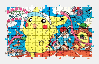 Jigsaw puzzle online pikachu,pokemon,sport,colorful,cartoon,character