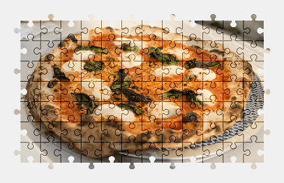Jigsaw puzzle online pizza,margherita,food,mozzarella