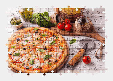 Jigsaw puzzle online pizza,food,colorful