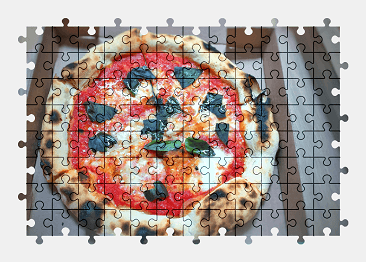 Jigsaw puzzle online pizza,margherita,italy,food,colorful