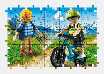 Jigsaw puzzle online playmobil,toy,colorful,model-figure,mountains,nature