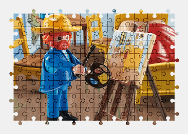 Jigsaw puzzle online playmobil,model-figure,painting,colorful,toy