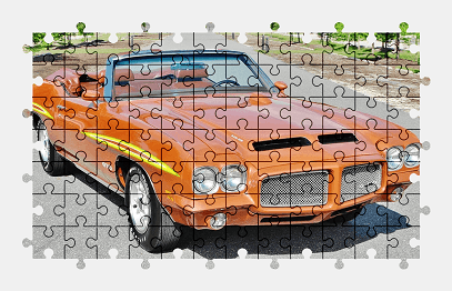 Jigsaw puzzle online pontiac,car,vehicle,colorful