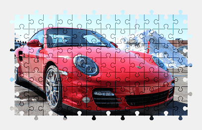 Jigsaw puzzle online red,porsche,sports-car,car,vehicle