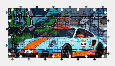 Jigsaw puzzle online porsche,car,vehicle,colorful,sports-car